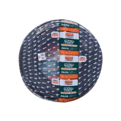 CABLE NH-80 6MM2 450/750V LIBRE HALOGENO NEGRO CLASE 2 X ROLLO PRACTICABLE 10051882 INDECO