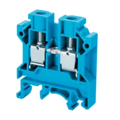 BORNE DE NEUTRO 6MM2 P/1 CONEXION SIMPLE COLOR AZUL CTS6UBU CONNECTWELL