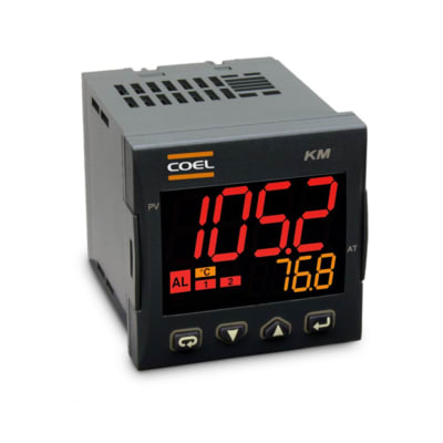 CONTROLADOR DE TEMPERATURA DIGITAL JKSRTPT100100-240VAC 2 SALIDAS 48X48 KM1BHGOR----S COEL