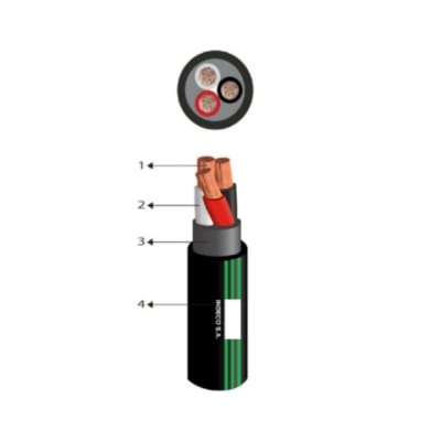CABLE DE ARRASTRE VULCANIZADO NMT 2X12AWG 500V X ROLLO PRACTICABLE 10053283 INDECO