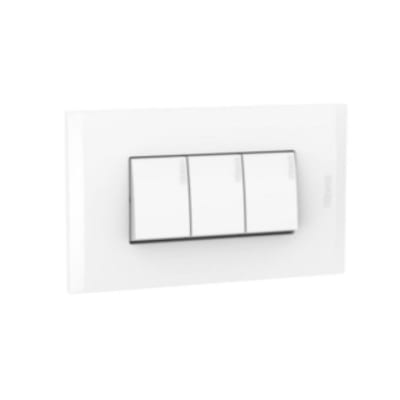 INTERRUPTOR TRIPLE UNIPOLAR 10A 250V BLANCO MODUS STYLE AH2300EB BTICINO