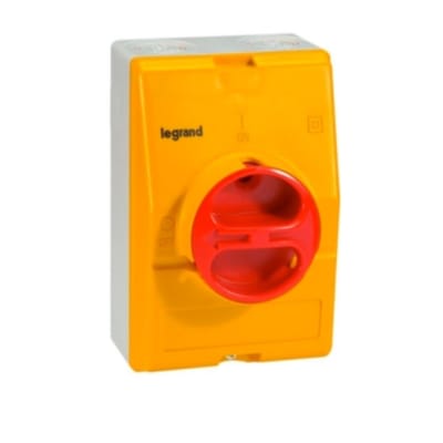 SELECTOR MANIJA ROJA 2 POSICIONES FIJAS 4P 16A 22181 LEGRAND