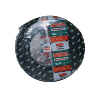 CABLE NH-90 6MM2 450/750V LIBRE DE HALOGENO NEGRO CLASE 2 X ROLLO PRACTICABLE 10053686 INDECO