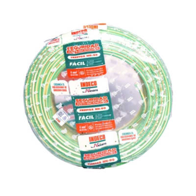CABLE PUESTA A TIERRA CPT 6MM2 LIBRE DE HALOGENO AMARILLO-VERDE X ROLLO PRACTICABLE 10053690 INDECO