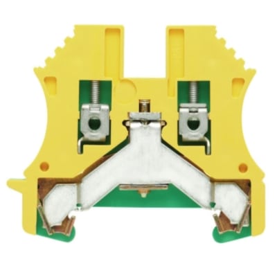 BORNE DE TIERRA 2.5MM2(0.5-4MM2) 800V 1 PISO/2 CONEXIONES TORNILLO 1010000000 WEIDMULLER