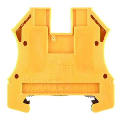 BORNE DE TIERRA 10MM2(1.5-16MM2) 1KV 1 PISO/2 CONEXIONES TORNILLO 1010300000 WEIDMULLER