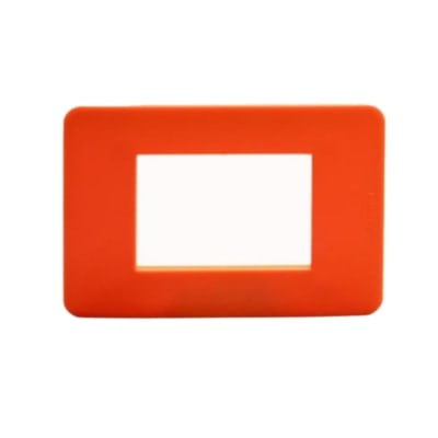 PLACA DE 3 MODULOS SIN SOPORTE PLASTICO NARANJA MODELO MATIX GO JA4803JO BTICINO