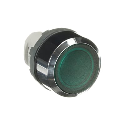PULSADOR LUMINOSO RASANTE LED VERDE 22MM C/LED 230VAC CON BLOCK 1NA 1SFA619100R1212 ABB