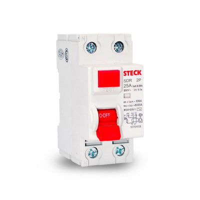 INTERRUPTOR DIFERENCIAL 2X25A 30MA 230VAC CURVA A SDR22530A STECK