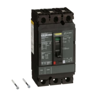 INTERRUPTOR TERMOMAGNETICO FIJO 3X125A 65/35KA 240/480VAC POWERPACT H HGL36125 SCHNEIDER ELECTRIC