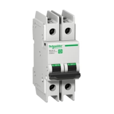 INTERRUPTOR TERMOMAGNETICO 2X10A 14/10KA 240/277V C60BP DIN M9F42210 SCHNEIDER ELECTRIC