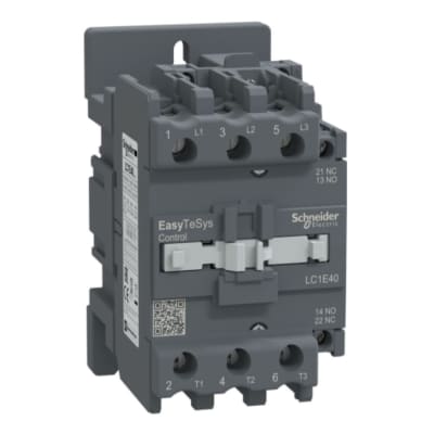CONTACTOR 40A(AC3) 60A(AC1) 690V 3P 1NA+1NC 220VAC LC1E40M7 SCHNEIDER ELECTRIC