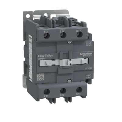 CONTACTOR 80A(AC3) 110A(AC1) 690V 3P 1NA+1NC 220VAC LC1E80M7 SCHNEIDER ELECTRIC