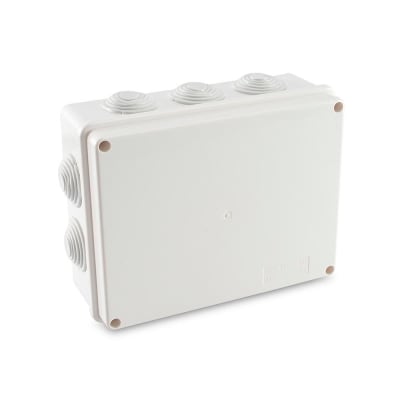 CAJA DE PVC MODELO 200X155X80 BLANCO CON CONO TKL