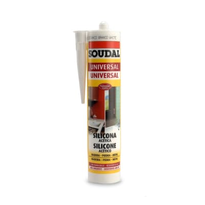 SILICONA UNIVERSAL MODELO UNIVERSAL BL BLANCO DE 280 ML SOUDAL