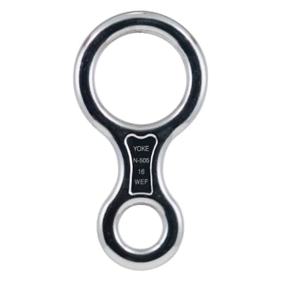 DESCENSOR ALUMINIO TIPO ''8'' P/SOGA 3/8'' A 5/8'' N-505 7500LBS(35KN) YOKE