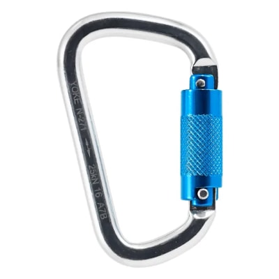 CARABINERO ALUMINIO APERTURA 22MM DOBLE SEGURO N-271 5000LBS(25KN) YOKE