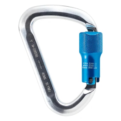 CARABINERO ALUMINIO APERTURA 22MM DOBLE SEGURO ANSI N-2853G 5000LBS(40KN) YOKE
