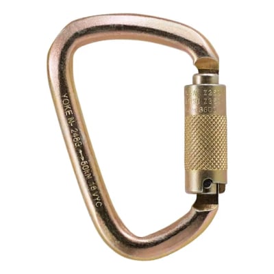 CARABINERO ACERO APERTURA 24MM TRIPLE SEGURO ANSI N-248G-TR 5000LBS(50KN) YOKE
