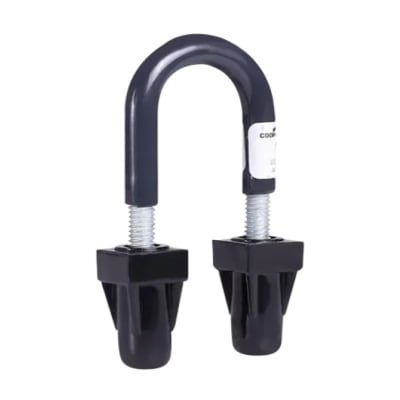 ABRAZADERA U-BOLT P/TUBO C/TUERCAS 1'' REVESTIDA DE PVC ETL DOMEX BOND ROJO