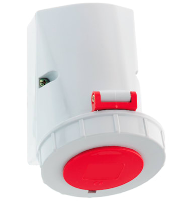 TOMA VISIBLE 16A 3P+T 415V ROJO 6H IP67 1137 BALS