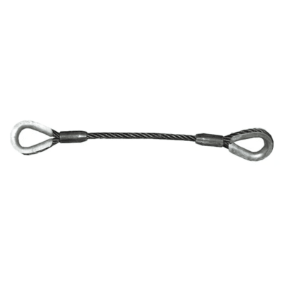 ESTROBO DE CABLE DE ACERO OJO GUARDACABLE 1 1/2''X5MTS AMERICAN BULL