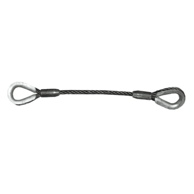 ESTROBO DE CABLE DE ACERO OJO GUARDACABLE 1 3/4''X5MTS AMERICAN BULL