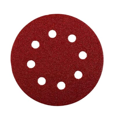 DISCOS DE LIJA ROJO GR120 METAL/MADERA 125MM 5 PIEZAS KWB