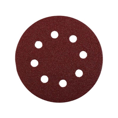DISCOS DE LIJA ROJO GR40 METAL/MADERA 125MM 5 PIEZAS KWB