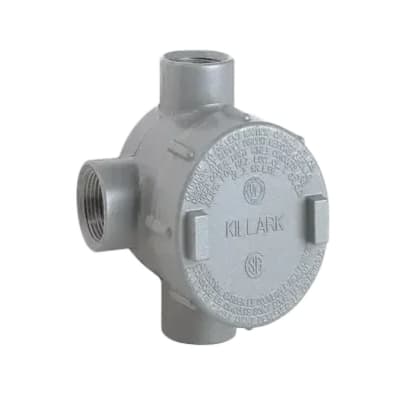 CAJA REDONDA TIPO GUAT HIERRO 3/4'' COVER Ø3'' NEMA 7 CL1 DIV1&2 UL KILLARK