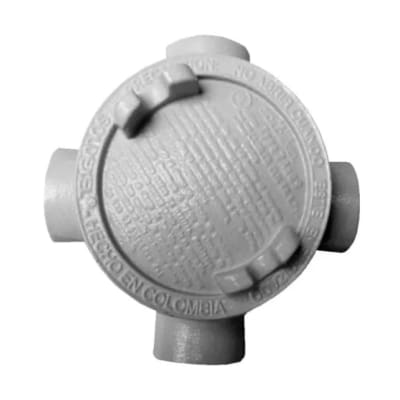 CAJA REDONDA TIPO GUAX AL. 1'' COVER Ø3'' NEMA 7 CL1 DIV1&2 UL SOLDEXEL