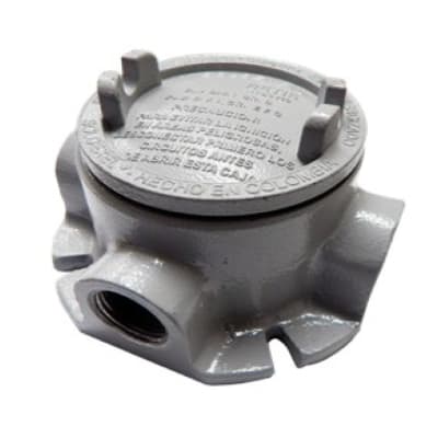 CAJA REDONDA TIPO GUAFT AL. 3/4'' COVER Ø3'' NEMA 7 CL1 DIV1&2 SOLDEXEL