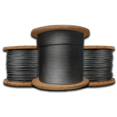 CABLE DE ACERO CASCABEL A/A DE 5/8'' 6X36 PROCEDENCIA CHINA