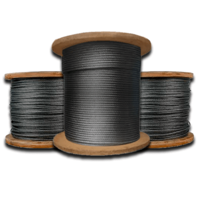 CABLE DE ACERO CASCABEL A/A DE 3/4'' 6X36 PROCEDENCIA CHINA