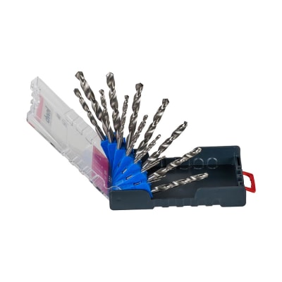 JUEGO DE BROCAS ESPIRAL HSS MODELO 109119 SET DE 19 UNIDADES KWB