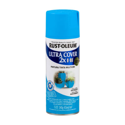 SPRAY ULTRA COVER 2X AZUL OASIS SATINADO 340G ULTRA-COVER