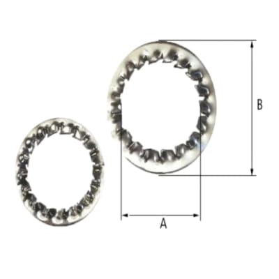 ARANDELA DENTADA ACERO M32 SS304 CMP