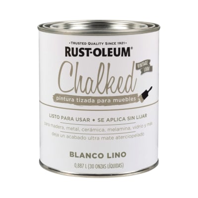 CHALKED BROCHABLE BLANCO LINO 0.887 LITROS RUST OLEUM