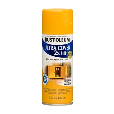 SPRAY ULTRA COVER 2X AMARILLO ORO BRILLANTE 340 GRAMOS ULTRA COVER