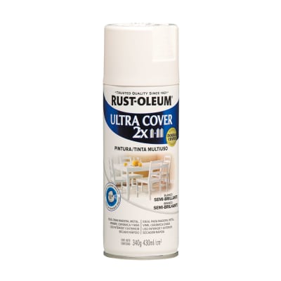 SPRAY ULTRA COVER 2X BLANCO SEMIBRILLANTE 340 GRAMOS ULTRA COVER