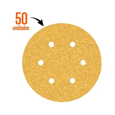 DISCO DE LIJA PARA MADERA 150MM GRANO 40 X50 UNIDADES BOSCH