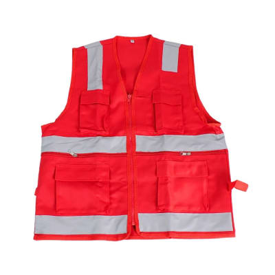 CHALECO MULTIBOLSILLO ROJO TALLA L WERKEN