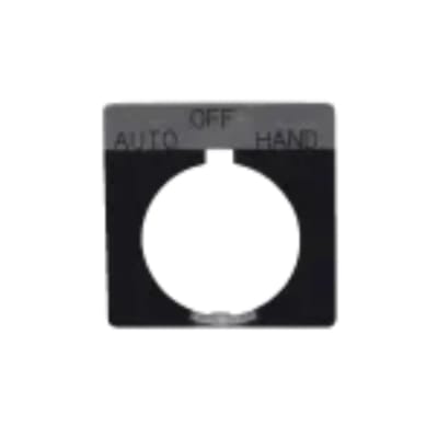 PLACA LEYENDA CUADRADA MAN-OFF-AUT 30.5MM EATON