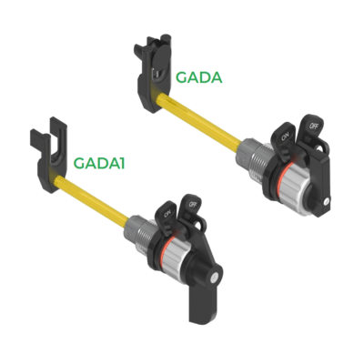 MANIJA AJUSTABLE MANUAL OFF/ON 40MM HORARIO L VASTAGO 150MM LIM 85° SERMATEX