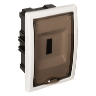 TABLERO EMPOTRADO TERMOPLASTICO. 4P IK07 IP40. PUERTA FUME VERTICAL. 125X195X72MM SOLERA