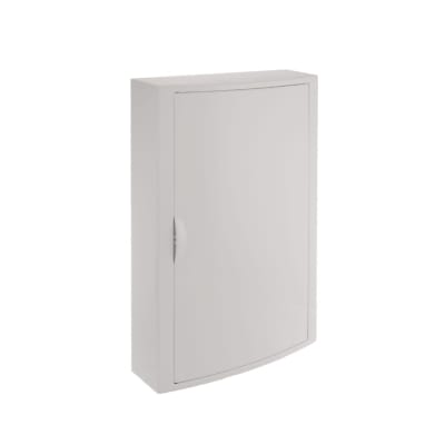 TABLERO ADOSADO TERMOPLASTICO. 42P. PUERTA BLANCA. HORI. 362X542X115MM SOLERA