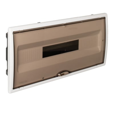 TABLERO EMPOTRADO TERMOPLASTICO 22P PUERTA FUME VERTICAL 450X222X72MM SOLERA