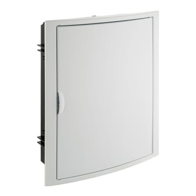 TABLERO EMPOTRADO TERMOPLASTICO 24+4P PUERTA BLANCA HORIZONTAL 320X420X75MM SOLERA