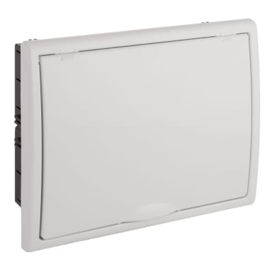 TABLERO EMPOTRADO TERMOPLASTICO 12P PUERTA BLANCA VERTICAL 277X220X72MM SOLERA
