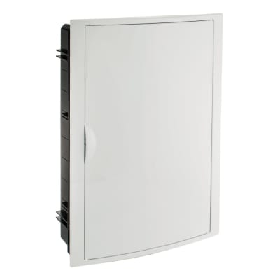 TABLERO EMPOTRADO TERMOPLASTICO 42P PUERTA BLANCA HORIZONTAL 360X528X86MM SOLERA